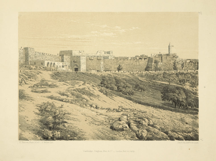 Ancient citadel of the Jebusites, afterwards that of David, then that of the Pisans. The Jaffa Gate.