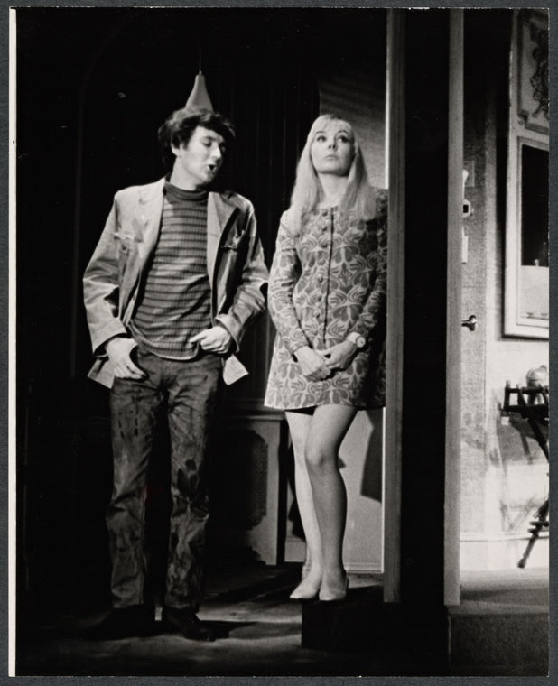 Gawn Grainger and Barbara Ferris in the stage production There's a Girl in My Soup