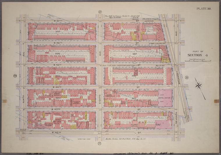 Bounded by W. 47th Street, Seventh Avenue, W. 42nd Street and Ninth Avenue