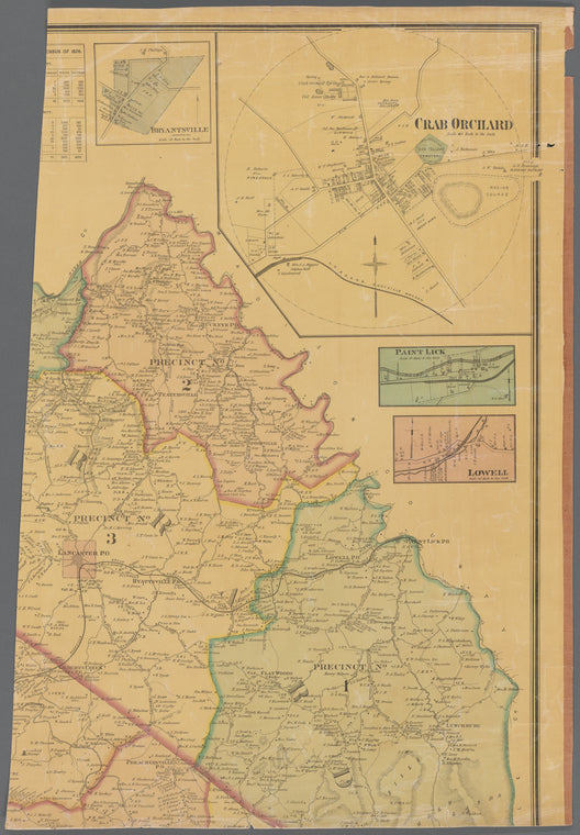 Map of Garrard and Lincoln counties, Kentucky : from new and actual surveys
