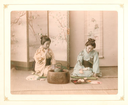 Having A Rest (Smoking and Serving Tea)