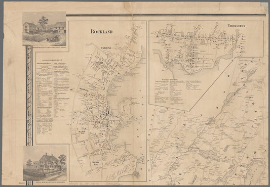 A topographical map of Lincoln Co. Maine