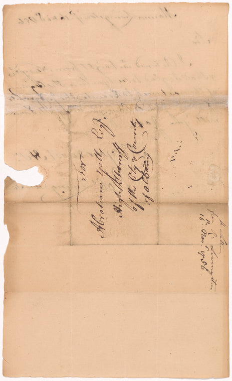 Livingston, Robert, Junr., addressed to Abraham Yetts [Yates] Esqr., High Sheriff of the City and County of Albany
