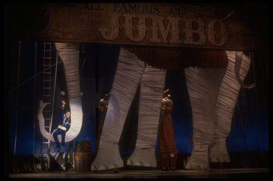 Actor Bobby Lee in a scene fr. the National tour of the Broadway musical "Barnum." (New Orleans)