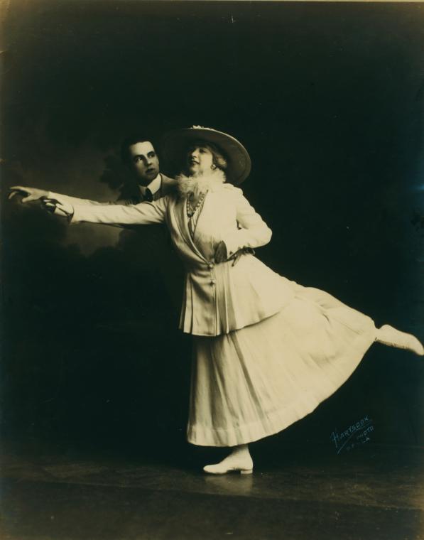 Ruth St Denis and Ted Shawn in The St Denis Mazurka.