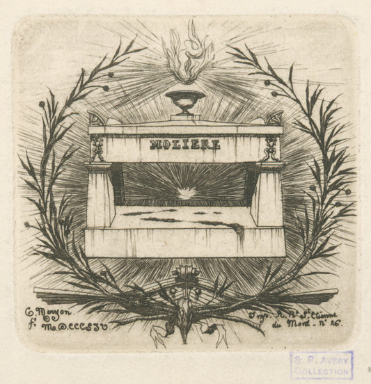 Le tombeau de Molière (au Père-Lachaise, Paris).