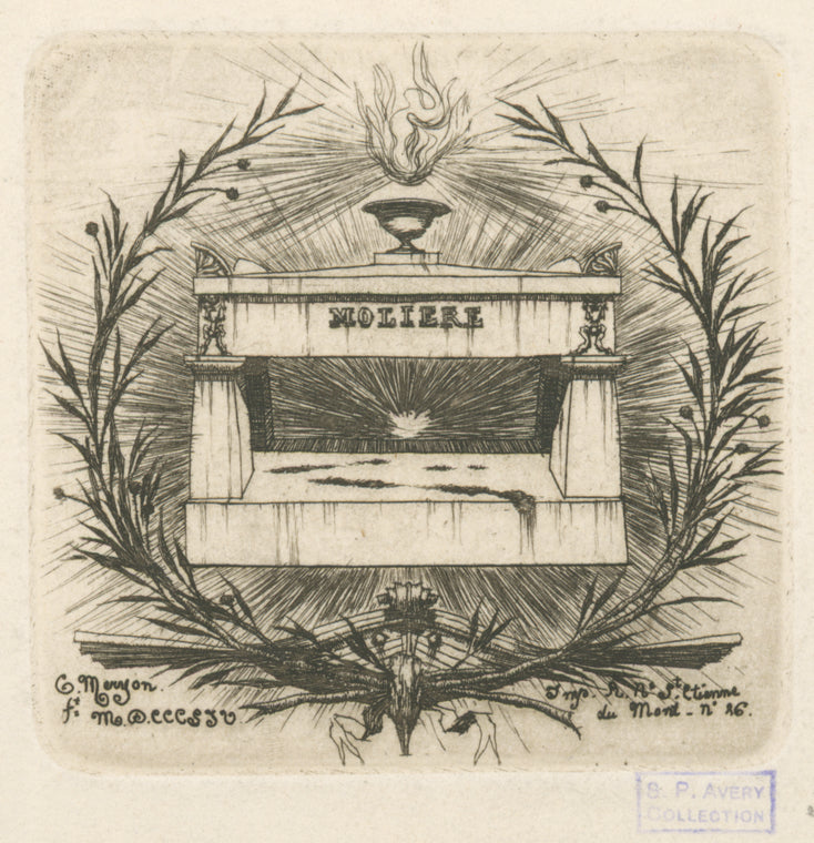 Le tombeau de Molière (au Père-Lachaise, Paris).