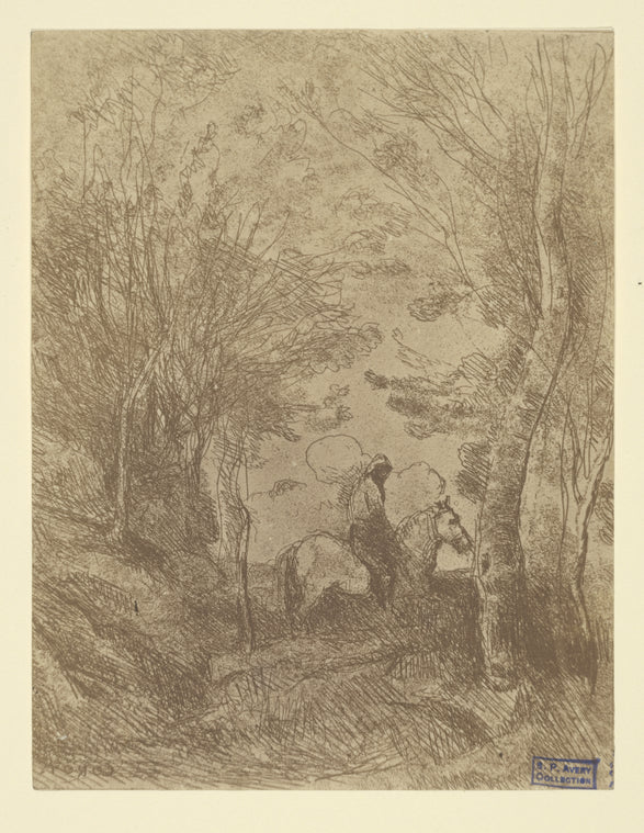 Le grand cavalier sous bois (reproduction réduite)