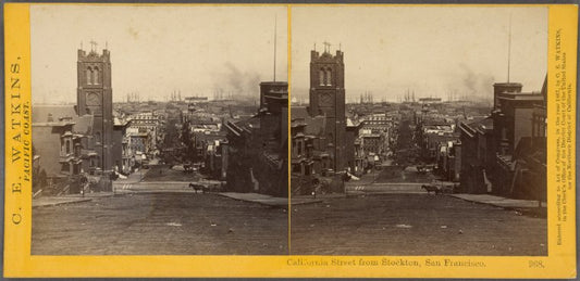 California Street from Stockton, San Francisco.