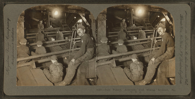 Slate pickers, Anthracite Coal Mining, Scranton, Pa., U.S.A.