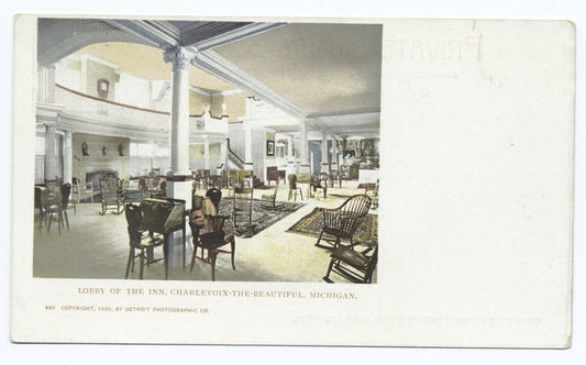 Lobby of the Inn, Charlevoix, Mich.