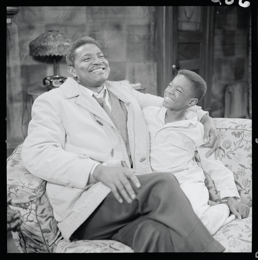 Ossie Davis and Glynn Turman in the stage production A Raisin in the Sun