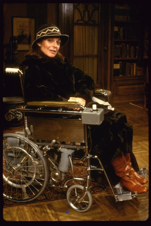 Actress Anne Bancroft in a scene fr. the Broadway play "Duet for One." (New York)
