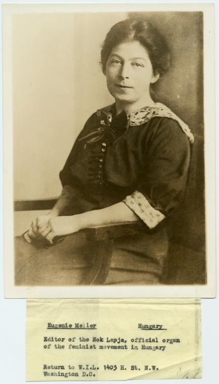 Eugenie Miskolczy Meller, Editor of the Nok Lapja, Official organ of the feminist movement of Hungary