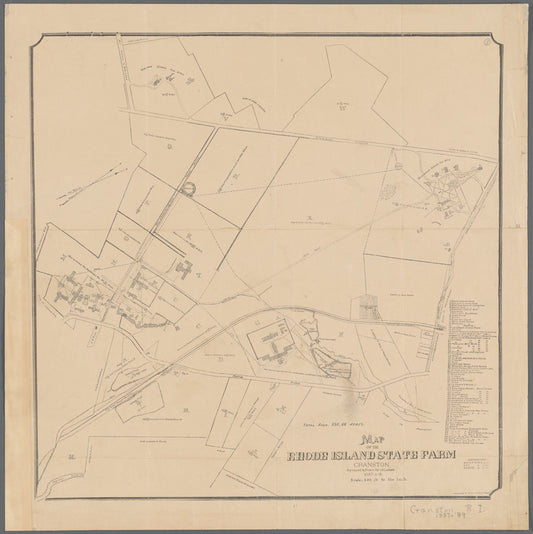 Map of the Rhode Island state farm, Cranston: [Rhode Island]