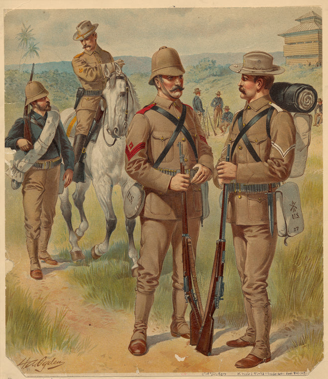 Khaki field uniform for enlist[ed men]