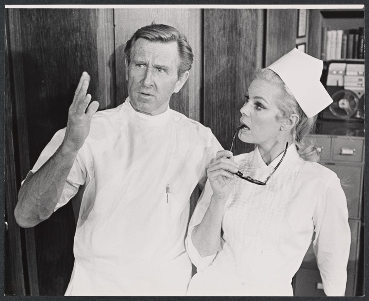 Lloyd Bridges and Betsy Palmer in the stage production Cactus Flower