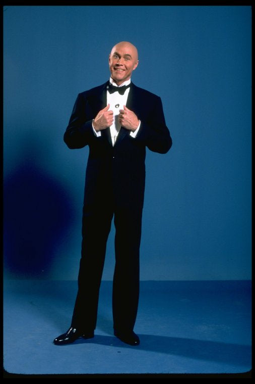 Harve Presnell as Daddy Warbucks in a scene from the Broadway production of the musical "Annie." (New York)