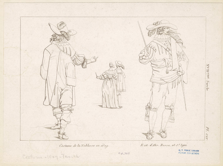 Costume de la noblesse en 1629