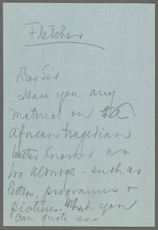 Fletcher, Ifran Kyrle