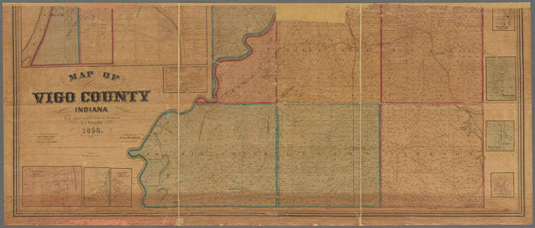 Map of Vigo County, Indiana