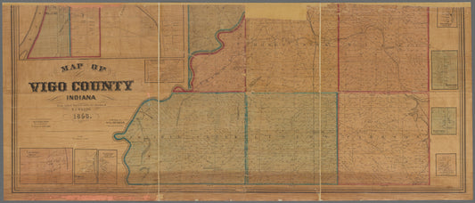 Map of Vigo County, Indiana