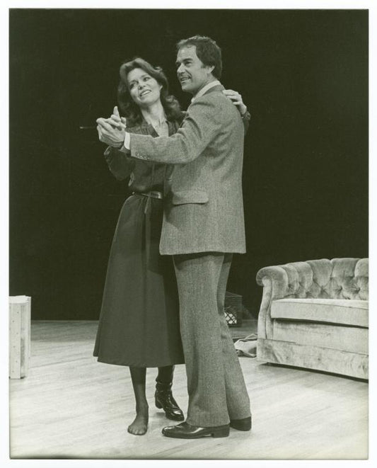 Barbara Feldon and Laurence Luckinbill in the stage production Past Tense