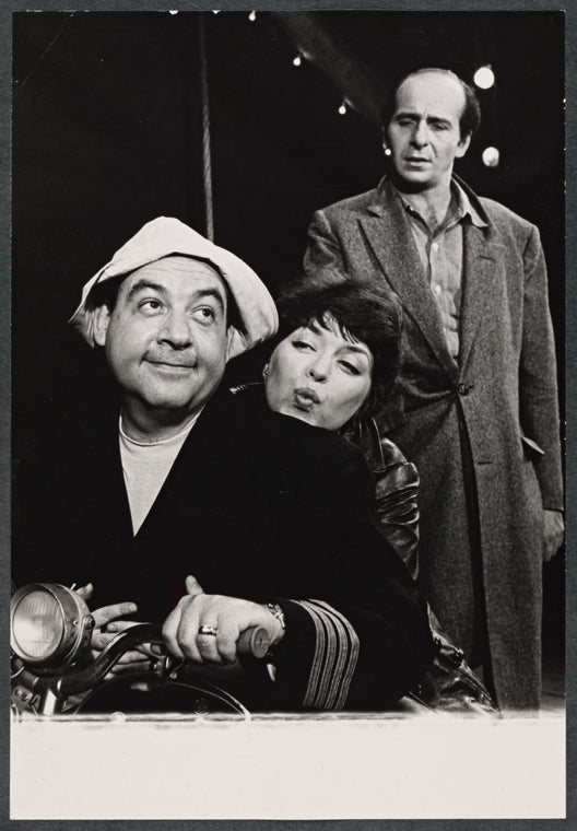 Tom Bosley, Dorothy Loudon and Herb Edelman in publicity photo for the national touring stage production Luv