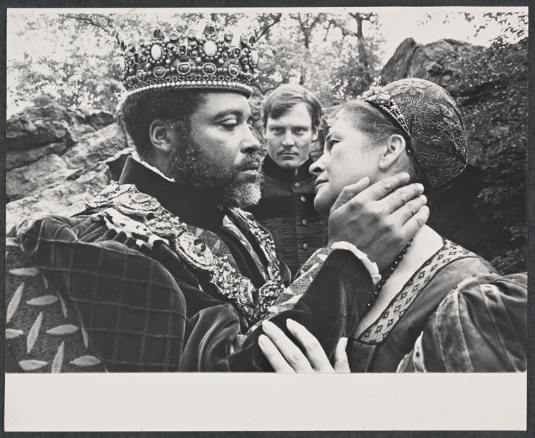 James Earl Jones, Colleen Dewhurst and Stacy Keach in publicity for the stage production Hamlet