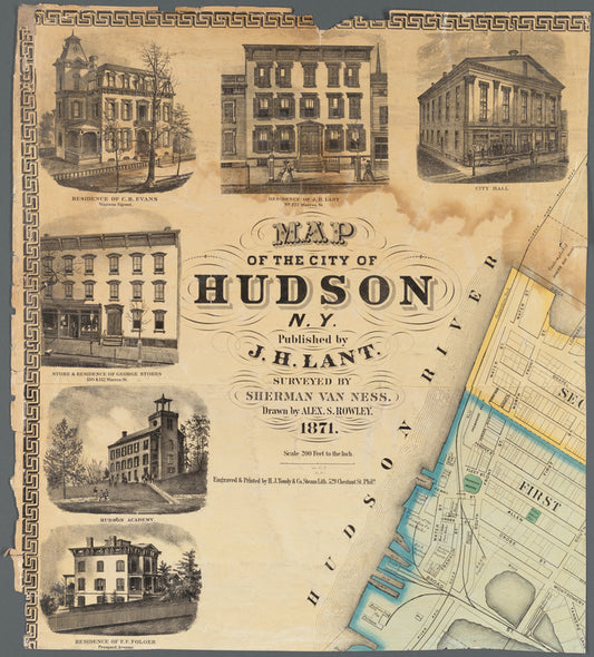 Map of the City of Hudson, N.Y.