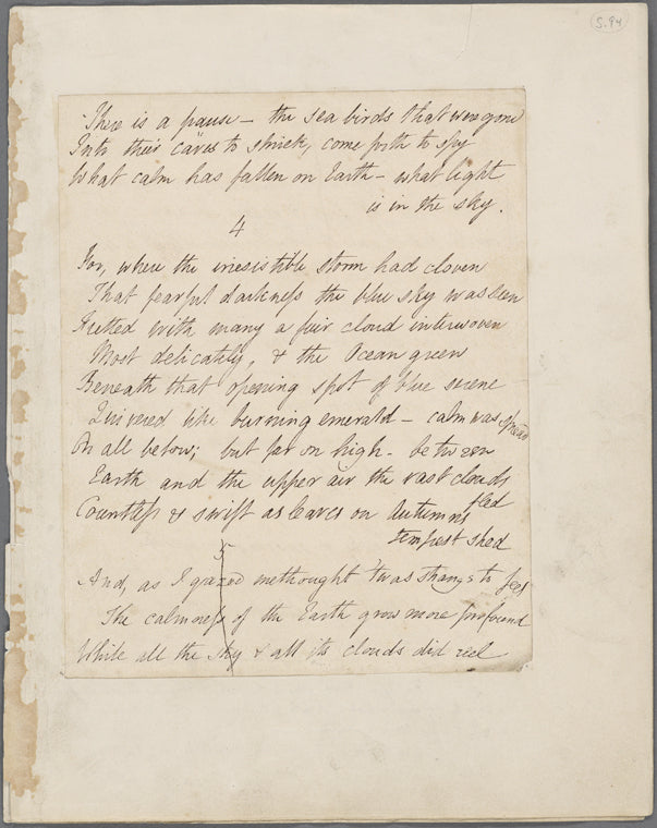 Laon and Cythna, Canto I.iii.7-I.v.9, and a cancelled stanza