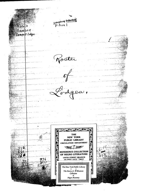 Roster of lodges