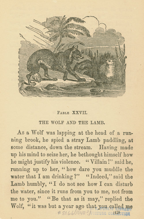 The wolf and the lamb.