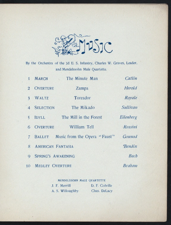 IN COMMEMORATION OF THE BIRTHDAY OF ABRAHAM LINCOLN [held by] MILITARY ORDER OF THE LOYAL LEGION OF THE UNITD STATES COMMANDERY OF THE STATE OF MINNESOTA [at] "HOTEL RYAN, ST. PAUL, MN" (HOT;)