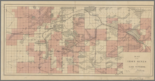 Map of the iron mines of Lake Superior