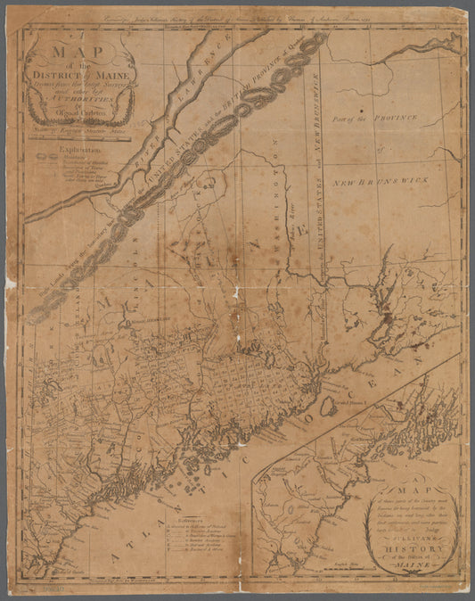 A map of the district of Maine: drawn from the latest surveys and other best authorities