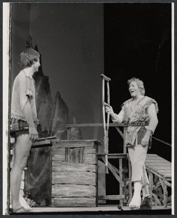 Walter Willison and Danny Kaye in the stage production Two by Two