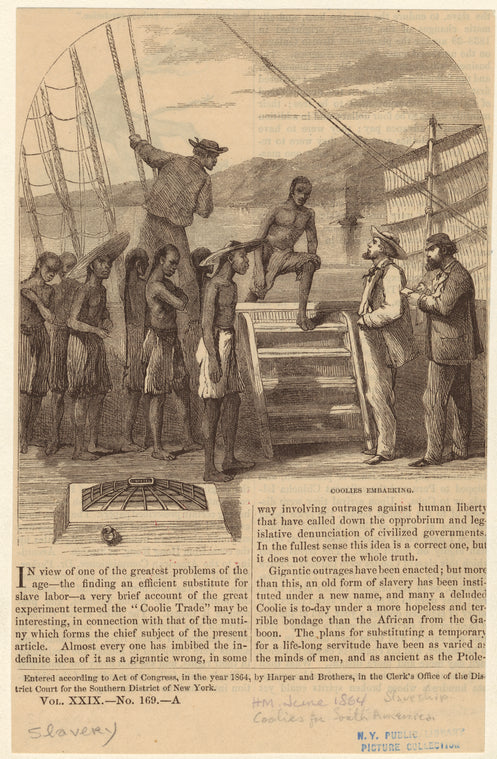 Coolies embarking