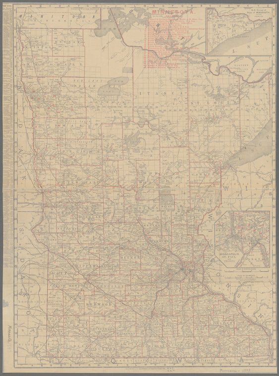 Rand, McNally & Co.'s Minnesota