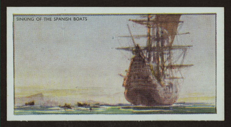 Sinking of the Spanish boats.