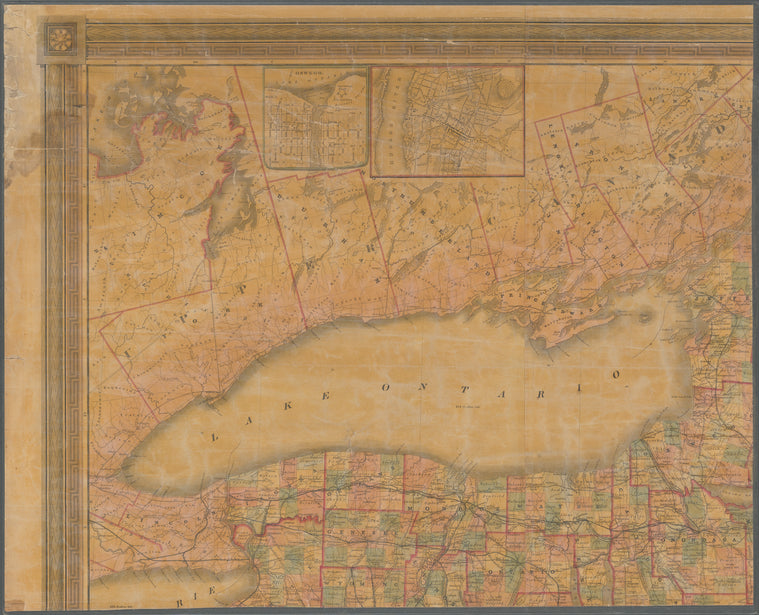 Map of the state of New-York: with parts of the adjacent country, embracing plans of the cities, and some of the larger villages
