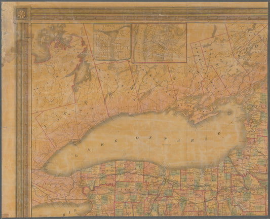 Map of the state of New-York: with parts of the adjacent country, embracing plans of the cities, and some of the larger villages