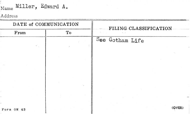 Miller, Edward A.