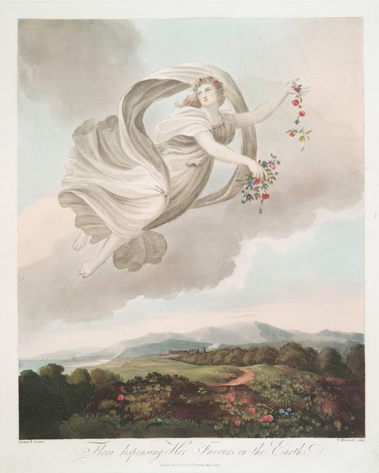 Flora dispensing her favours on the earth.