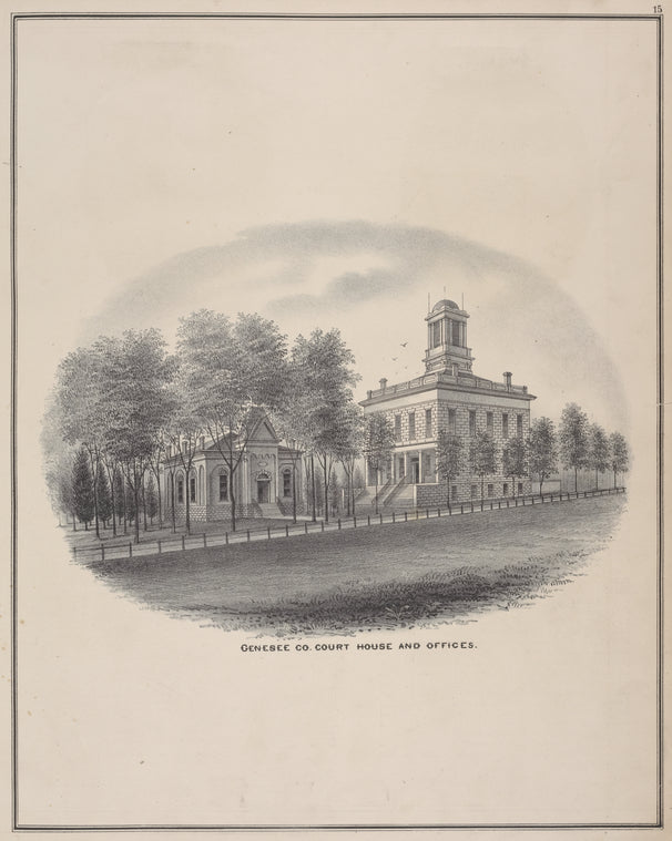 Genesee Co. Court House and Offices.