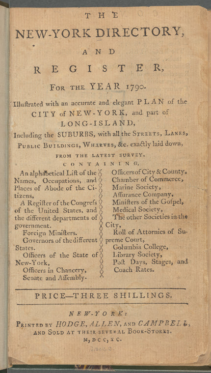 New York City directory