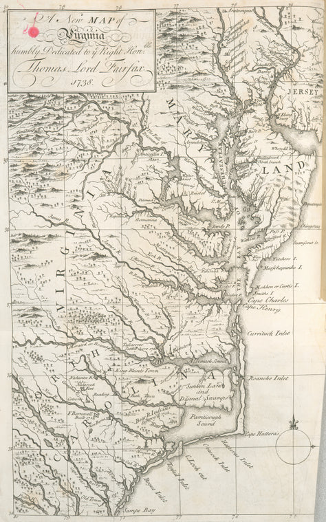 A New map of Virginia.