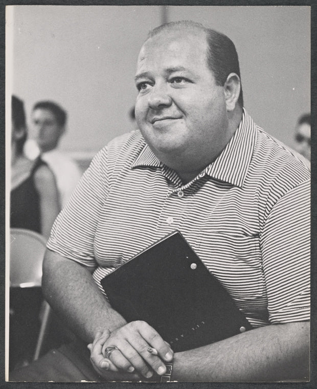 Stubby Kaye in rehearsal for the stage production Lil' Abner