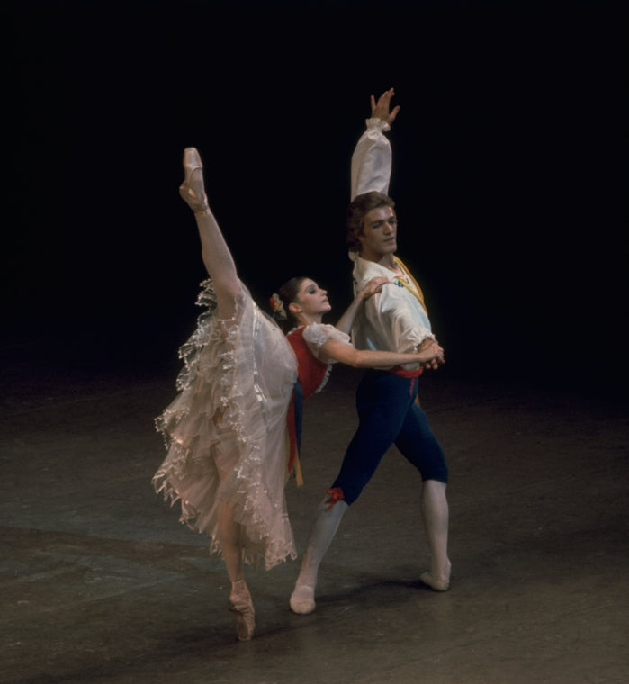 New York City Ballet production of "Bournonville Divertissements" with Suzanne Farrell and Peter Martins, choreography by George Balanchine (New York)