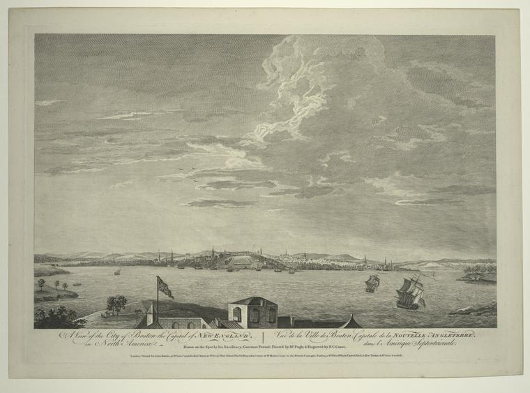 A view of the city of Boston the capital of New England, in North America